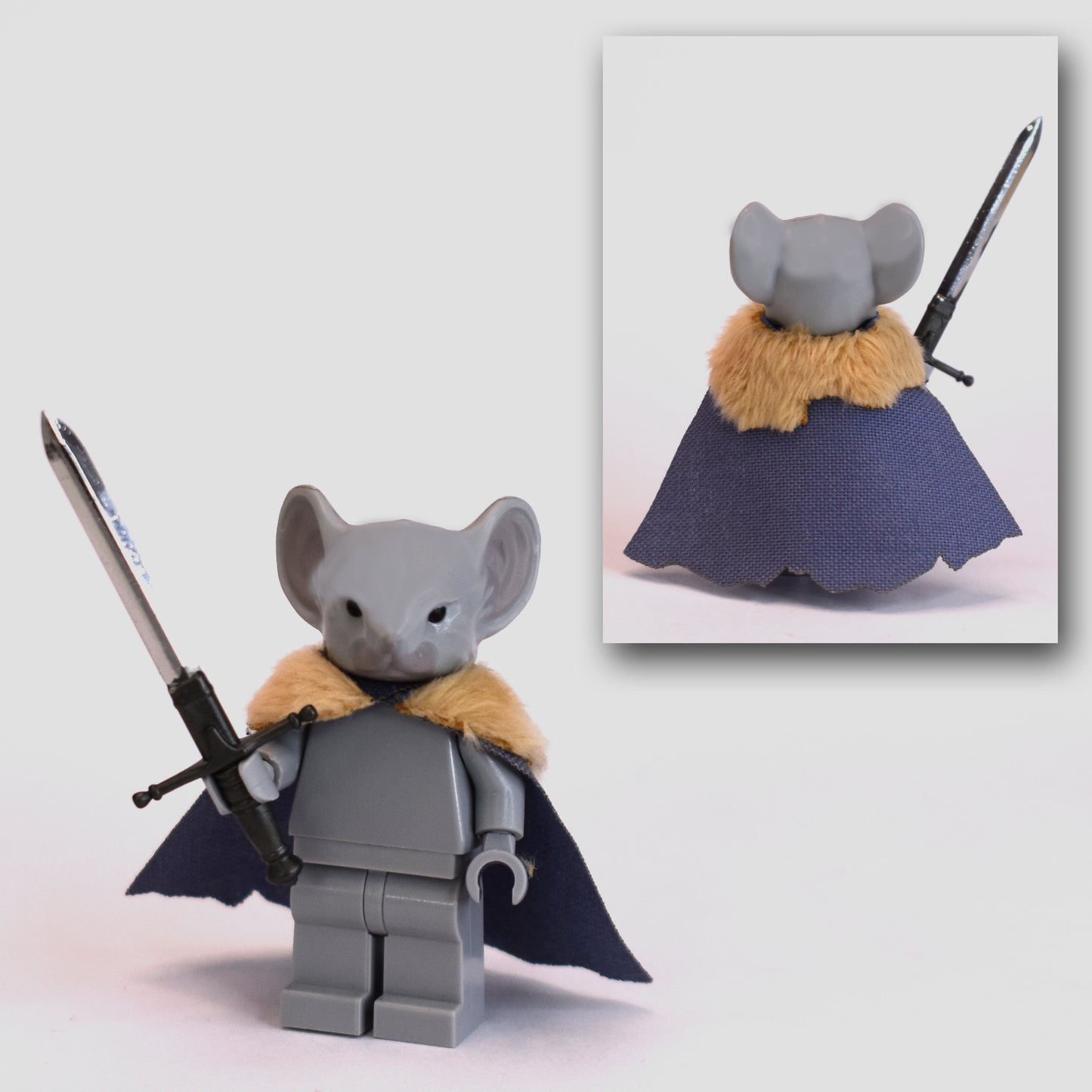 Rodent Warrior Cape with Fur