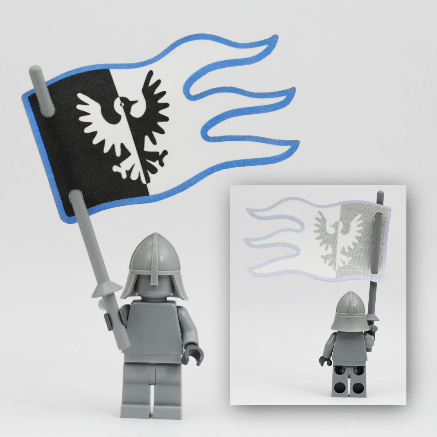 Tri Pendant wavy flag