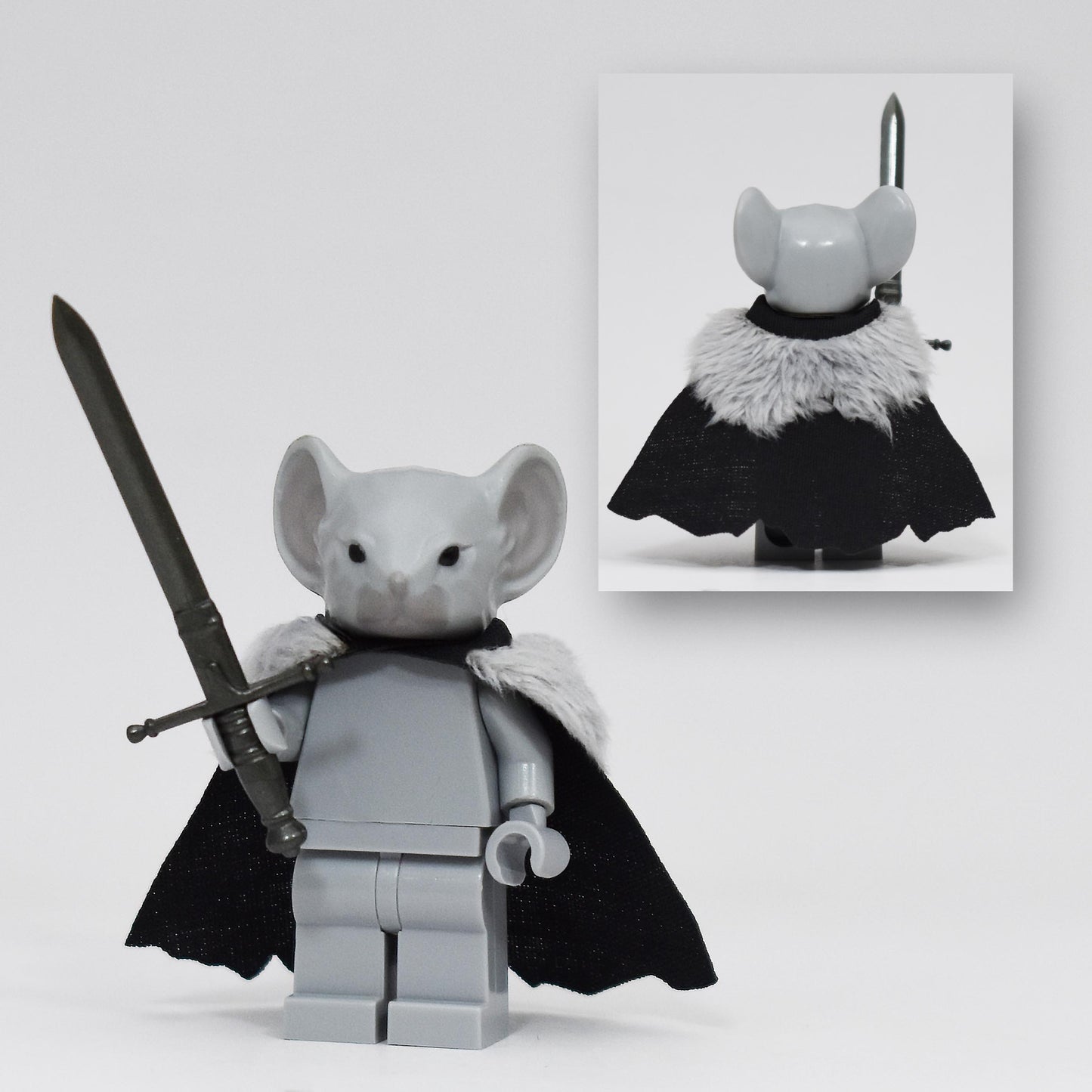 Rodent Warrior Cape with Fur