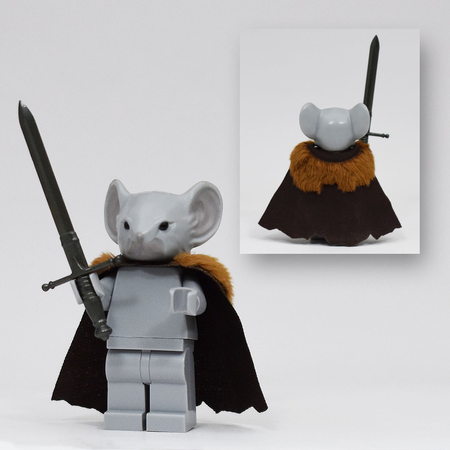 Rodent Warrior Cape with Fur