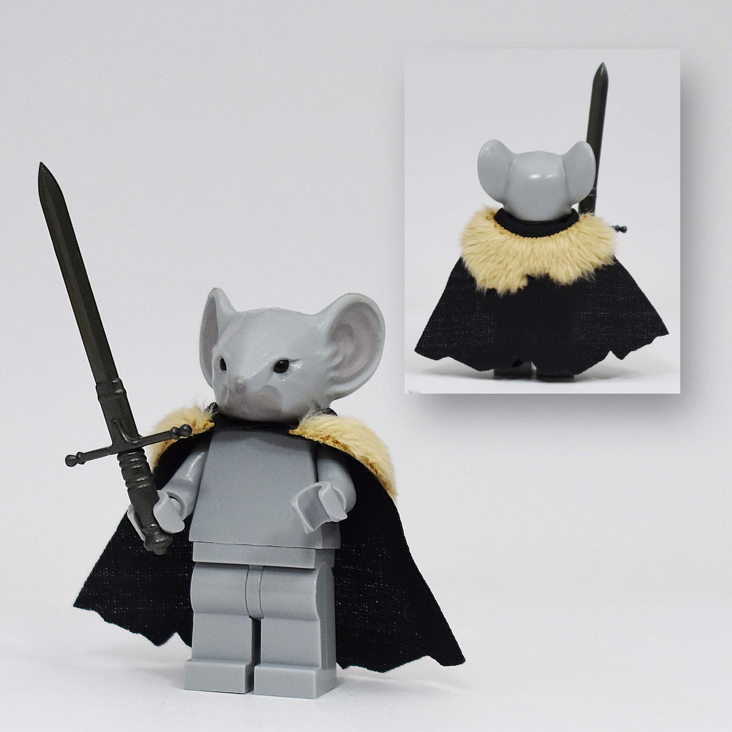 Rodent Warrior Cape with Fur