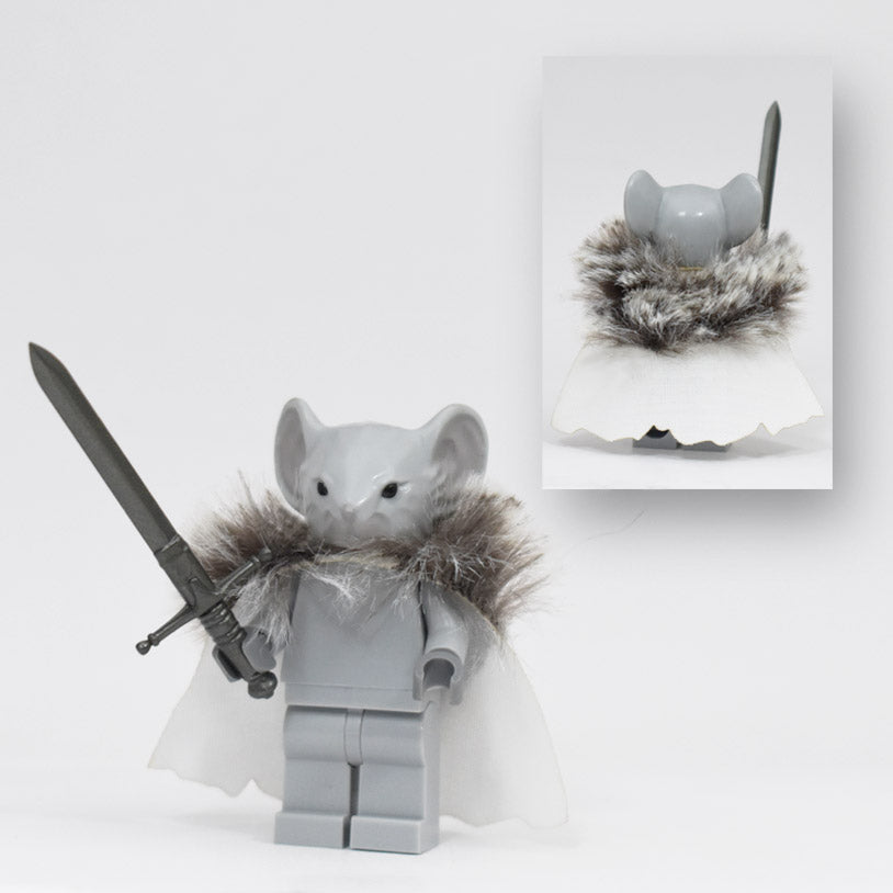 Rodent Warrior Cape with Fur