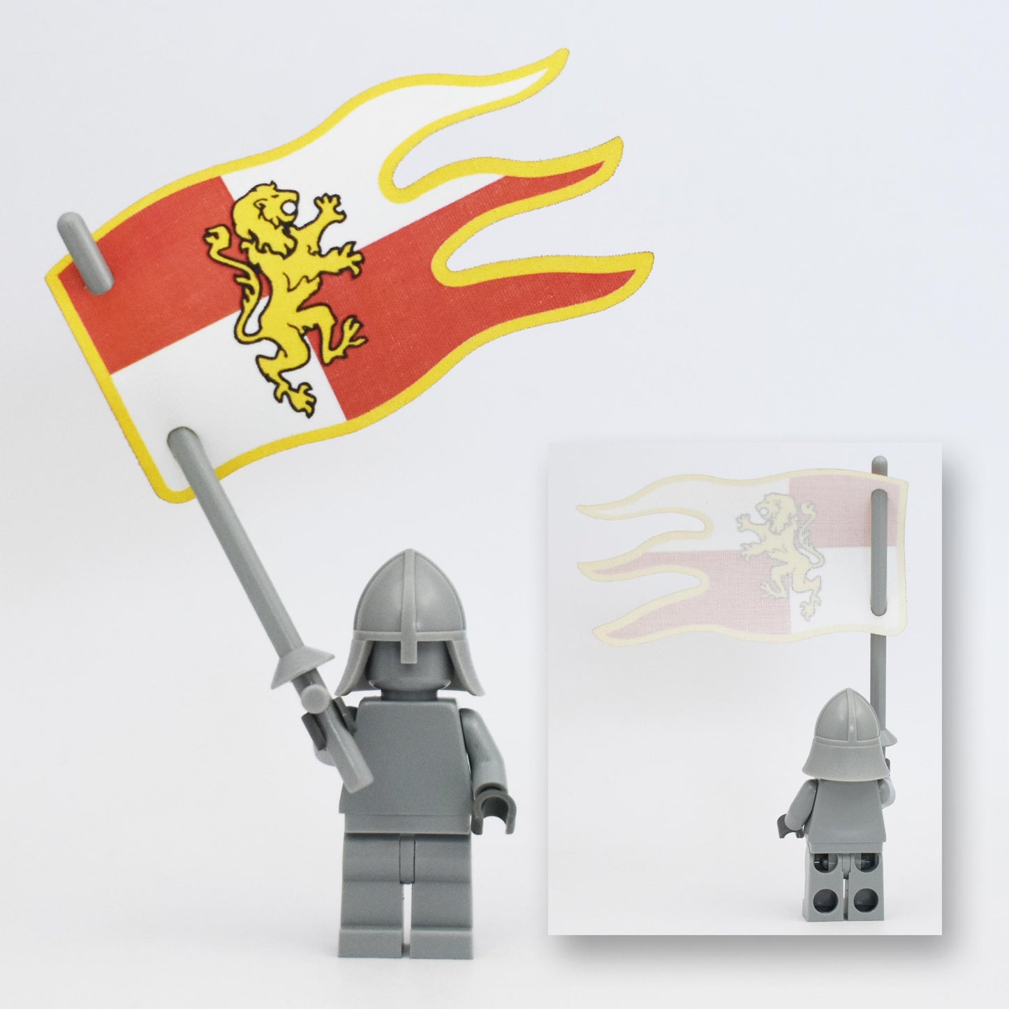 Tri Pendant wavy flag